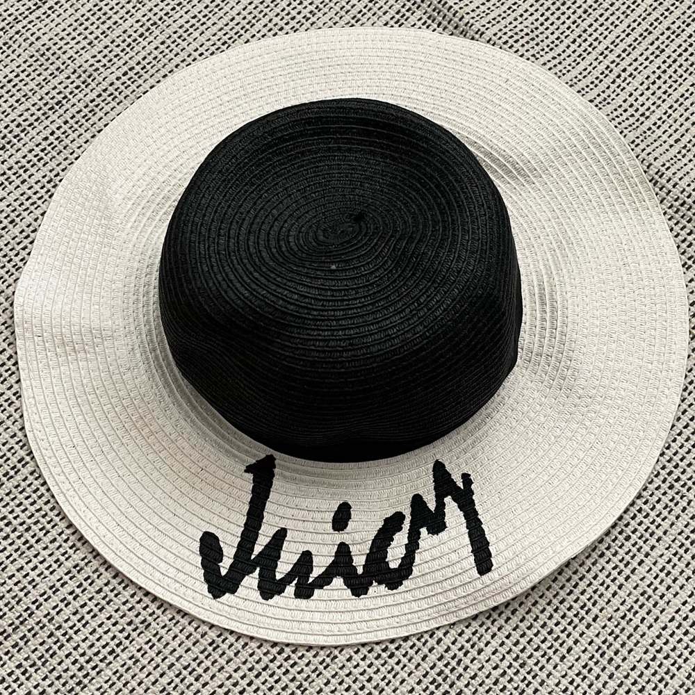 NWOT Juicy Couture Panama sophisticated well structured hat-excellent condition - Picture 2 of 10